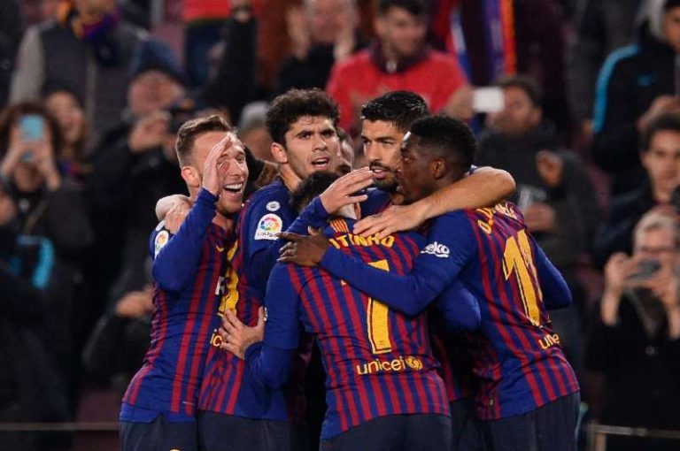 Espagne: Barcelone maintient son rythme d&rsquo;enfer grâce à Dembélé et Messi