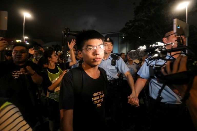 Hong Kong: le militant pro-démocratie Joshua Wong en route pour l&rsquo;Allemagne